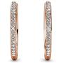 St.Claire Earrings for Women 18K Gold Plated Hoop Swarovski Crystal Drop Dangle Earrings Best Silver Hoops for Women Sparkle Round Hoops for Ladies Hoop Earrings, Lightweight