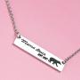 Kivosliviz Mamma Bear Necklace Momma Bear Necklace Sweet Family Mama Bear Necklaces for Women Jewelry Gifts for Mother Mum Mommy Mom