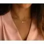 Glimmerst Initial Heart Necklace,18K Gold Plated Stainless Steel Tiny Heart Letter Necklace Personalized Monogram Name Necklace for Women Girls