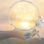Memorial Jewelry, Memorial Bracelet, A Piece of My Heart is in Heaven Bangle Bracelet