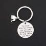 KUIYAI Elephant Keychains You Never Know How Strong You are Inspirational Gift for Graduate Elephant Lovers