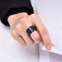 King Will Basic 15MM Wedding Band for Men Tungsten Carbide Engagement Ring Comfort Fit Beveled Edges/Stepped Edges
