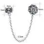 Chain Linked Upper Ear Stud Punk Sword Dangle Surgical Steel Helix Cartilage to Lobe Stud Earring Chain Linked Upper Ear Stud Punk Sword Dangle Surgical Steel Helix Cartilage to Lobe Stud Earring