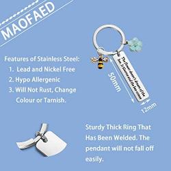 MAOFAED Bee Gift Flower Gift Nature Lover Gift The Flower Doesn Not Dream of The Bee It Blooms and The Bee Comes Gift for Her Women Daughter Girlfriend