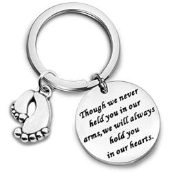 Sympathy Gift for Loss of a Loved One Baby Loss Remembrance Jewelry Miscarriage Keyring Baby Memorial Gift Hold You in My Heart