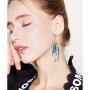BELLA-Bee Butterfly Wing Drop Dangle Earrings Gold Plated Crystal Rhinestone for women girls wedding Jewelry