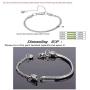 JMQJewelry Heart Charm Bracelet for Bead Charms Stainless Steel Snake Chain Women Men Girl Jewelry