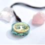 Orgone Pendant Necklace Round Tree of Life Chakra Healing Crystals Stones Necklace Healing Jewelry Men Women
