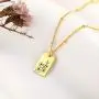 KissYan Birth Month Flower Necklace Personalized, 18K Gold Plated Dainty Custom Name Coin Pendant Necklace Birthday Jewelry Gift for Mom Her Women KissYan Birth Month Flower Necklace Personalized, 18K Gold Plated Dainty Custom Name Coin Pendant Necklace Birthday Jewelry Gift for Mom Her Women