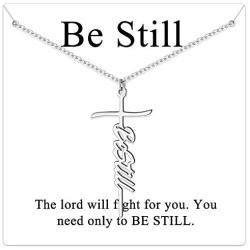 JSJOY Cross Necklace for Women Religious Gifts Cross Necklace Chain Faith Cross Pendant Necklace for Teen Girls