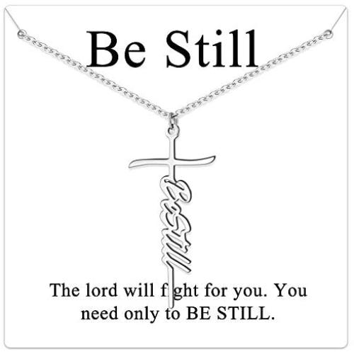 JSJOY Cross Necklace for Women Religious Gifts Cross Necklace Chain Faith Cross Pendant Necklace for Teen Girls