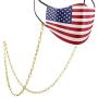 BELLETTE Face Mask Chain Necklace 14K Gold Plated Mask Chain Holder for Women Men