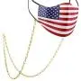 BELLETTE Face Mask Chain Necklace 14K Gold Plated Mask Chain Holder for Women Men BELLETTE Face Mask Chain Necklace 14K Gold Plated Mask Chain Holder for Women Men