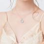 I Love You to The Moon and Back Necklace Opal Moon and Star Heart Necklace Mother Gift Mother Necklace Girlfriend Jewelry