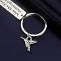 SIDIMELO Now She Flies with Hummingbirds Keychain Hummingbird Memorial Jewelry Sympathy Gift Keychainfor Her Remembrance Gifts
