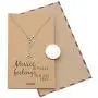 Quan Jewelry Music Note Treble Clef Necklace, Musical Jewelry Gifts for Women with Greeting Card
