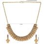 Efulgenz Crystal Rhinestone Indian Gold Plated Bridal Wedding Choker Necklace Earring Jewelry Set for Brides Bridesmaid