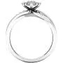 Dazzlingrock Collection 0.10 Carat (ctw) 10K Gold Round White Diamond Ladies Cluster Flower Ring 1/10 CT