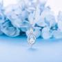 Womens 925 Sterling Silver Necklace Infinity Love Rose Gold White Gold Plated Pendant CZ Diamond Necklace Best Valentines Day