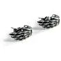 Cinlan 925 Sterling Silver Punk Gothic Rock Skull Hand Bone Earrings Cinlan 925 Sterling Silver Punk Gothic Rock Skull Hand Bone Earrings