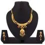 Efulgenz Indian Style Bollywood Fashion Wedding Bridal Choker Collar Necklace Dangle Earrings Jewelry Set