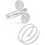 VALIJINA 2Pcs Minimalist Simple Swirl Upper Arm Cuff Bracelets for Women Girls Arm Bangle Armlets Adjustable