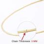HAWSON Snake Chain Necklace for Women Men, 18k Gold Filled Snake Chain Choker, Stacking Layering Necklaces for Girls, Herringbone Chain Necklace, Flat Chain, Strand Collars Choker 16''-24''