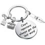 CENWA Court Reporter Gift Court Reporter Always Get The Last Word Keychain Stenographer Gift Retirement Gift for Court Reporter