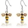 Gzrlyf Bumble Bee Dangle Earrings Crystal Bee Pendant Animal Earrings Hummingbirds Butterfly Gifts