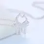 MIXIA Minimalist Double Kissing Giraffes Necklace Abstract Simple Animal Pendant