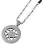 BLEUM CADE Star Pentagram Pentacle Pagan Wiccan Witch Gothic Pendant Necklace with Agate Chain 27''