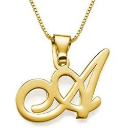 MyNameNecklace Personalized Initial Pendant Necklace Jewelry - Custom Letter Necklace for Women Wife Girlfriend Bridesmaid Gift