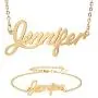 HUAN XUN Personalized Custom Any Name Necklace in Golden Silver Jewelry HUAN XUN Personalized Custom Any Name Necklace in Golden Silver Jewelry