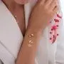 GELIN Evil Eye Charm Chain Bracelet in 14k Solid Gold | Protection Bracelets for Women | Turquoise Handmade Jewelry