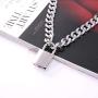 RJLPKE Mens Sliver Padlock Necklace - Stainless Steel Necklace Mens/Punk Handmade Necklace/Mens Best Gift/Best Gift for Friends Selling Point