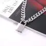 RJLPKE Mens Sliver Padlock Necklace - Stainless Steel Necklace Mens/Punk Handmade Necklace/Mens Best Gift/Best Gift for Friends Selling Point