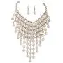 Faux Pearl Necklace Bib Chunky Necklaces For Women Fashion Jewelry Costume Layered Necklaces For Women Multi Strand Pearl White Beaded Statement Necklaces Earrings Set Faux Pearl Necklace Bib Chunky Necklaces For Women Fashion Jewelry Costume Layered Necklaces For Women Multi Strand Pearl White Beaded Statement Necklaces Earrings Set