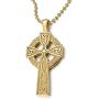 COOLSTEELANDBEYOND Stainless Steel Mens Celtic Cross Pendant Necklace with 23.6 in Ball Chain