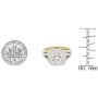 Dazzlingrock Collection 2.70 Carat (ctw) 10K Gold Round Cubic Zirconia Ladies Halo Bridal Engagement Ring Set