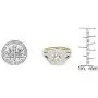 Dazzlingrock Collection 2.70 Carat (ctw) 10K Gold Round Cubic Zirconia Ladies Halo Bridal Engagement Ring Set
