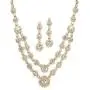 Mariell Gold Two-Row Rhinestone Crystal Necklace and Earrings Set - Prom, Brides and Bridesmaids Jewelry Mariell Gold Two-Row Rhinestone Crystal Necklace and Earrings Set - Prom, Brides and Bridesmaids Jewelry