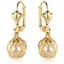 Barzel 18K Gold Plated Pearl Dangling Drop Earrings Barzel 18K Gold Plated Pearl Dangling Drop Earrings