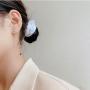 Exquisite Stars Moon Long Tassel Chain Drop Dangle Earrings 14K Gold Rhinestone Stars Rear Hanging Earring for Women Girls