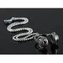 Headphones black Necklace gold Music Pendant silver Hiphop Fashion chain with 24in chain