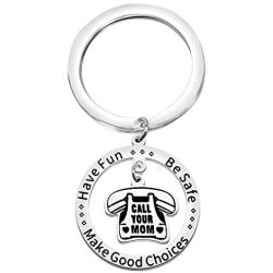 ENSIANTH New Driver Gift Have Fun Be Safe Make Good Choices Keychain Graduation Gifts