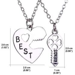 Luvalti Best Friends Necklace Set - Personalized Friendship Jewelry Gift - Family and Friends Jewelry