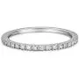 HAFEEZ CENTER 14K Gold Riviera Petite Micropave Diamond Half Eternity Wedding Band Ring for Women, 1.5mm HAFEEZ CENTER 14K Gold Riviera Petite Micropave Diamond Half Eternity Wedding Band Ring for Women, 1.5mm