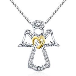 VOROCO 925 Sterling Silver Simple Cute Style Pendant Necklace Birthday Gift Jewelry for Women Girls
