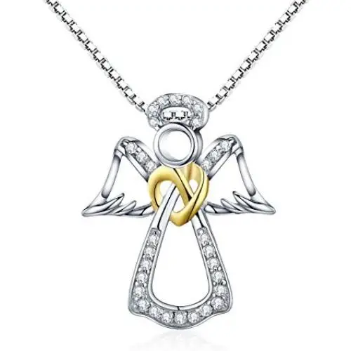 VOROCO 925 Sterling Silver Simple Cute Style Pendant Necklace Birthday Gift Jewelry for Women Girls VOROCO 925 Sterling Silver Simple Cute Style Pendant Necklace Birthday Gift Jewelry for Women Girls