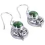 NOVICA Peridot Green Reconstituted Turquoise .925 Sterling Silver Dangle Earrings Green Elegance NOVICA Peridot Green Reconstituted Turquoise .925 Sterling Silver Dangle Earrings Green Elegance